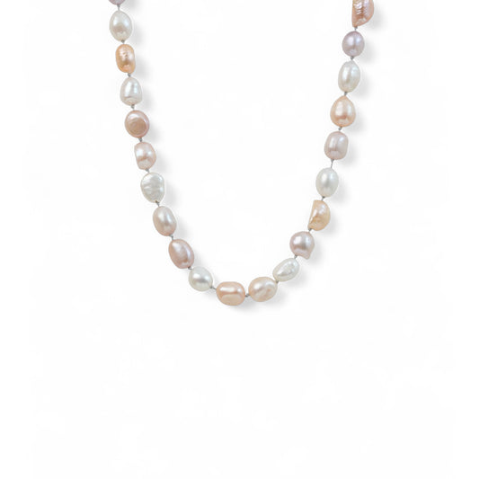 Gri Düğümlü Renkli Amorf İnci