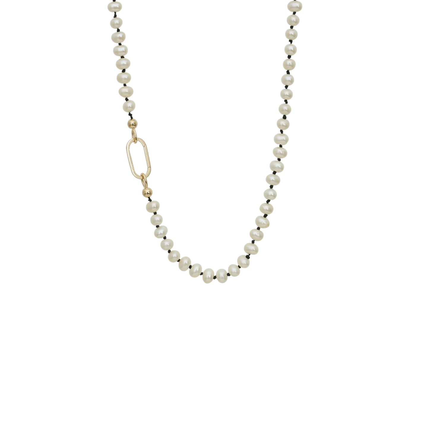 Dörtgen Kilitli Siyah Düğümlü  İnci