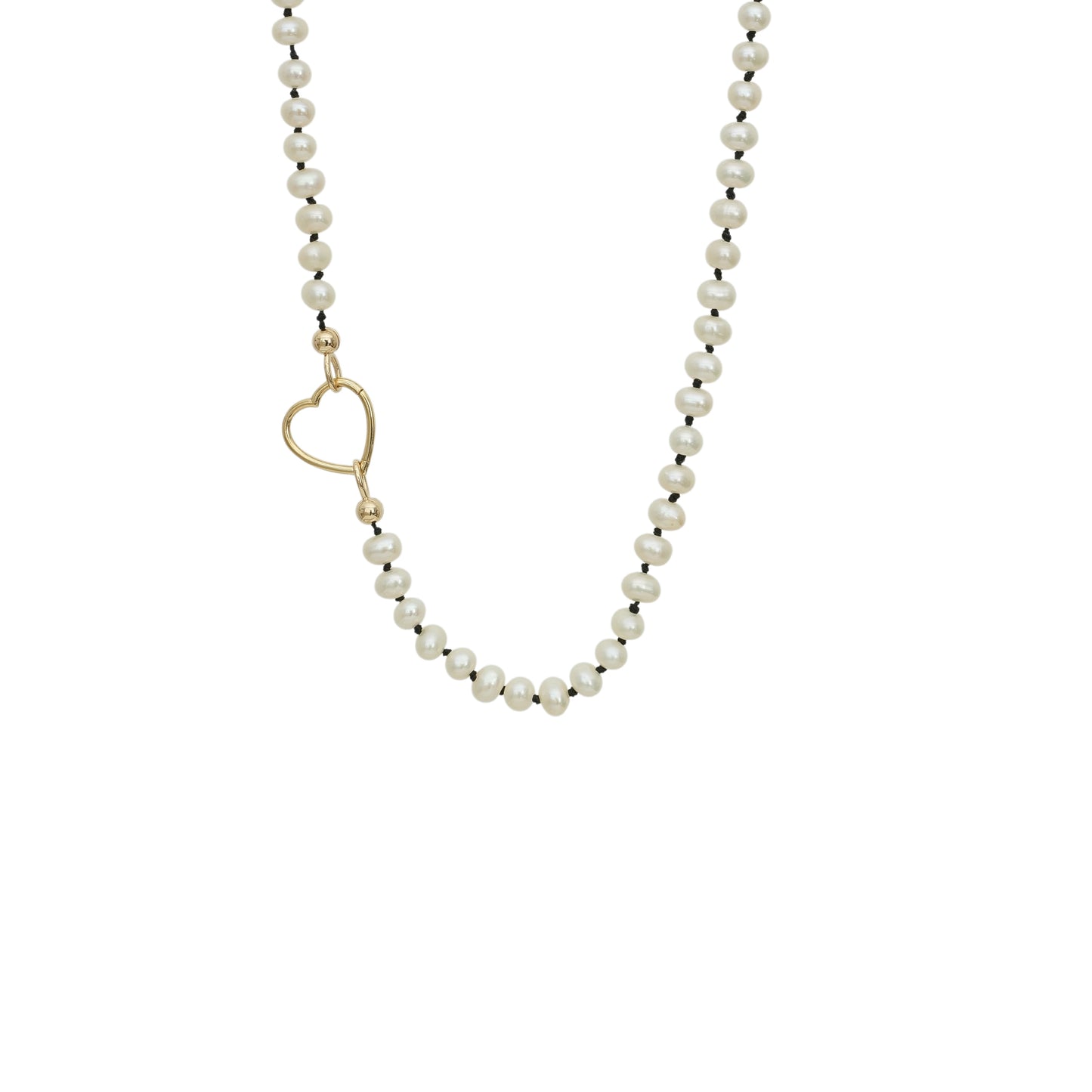 Kalp Kilitli Siyah Düğümlü