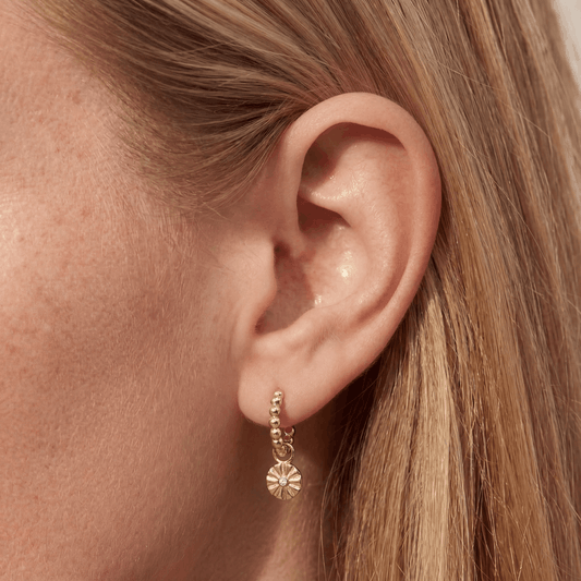 Dangling Ethnic Hoop Earrings