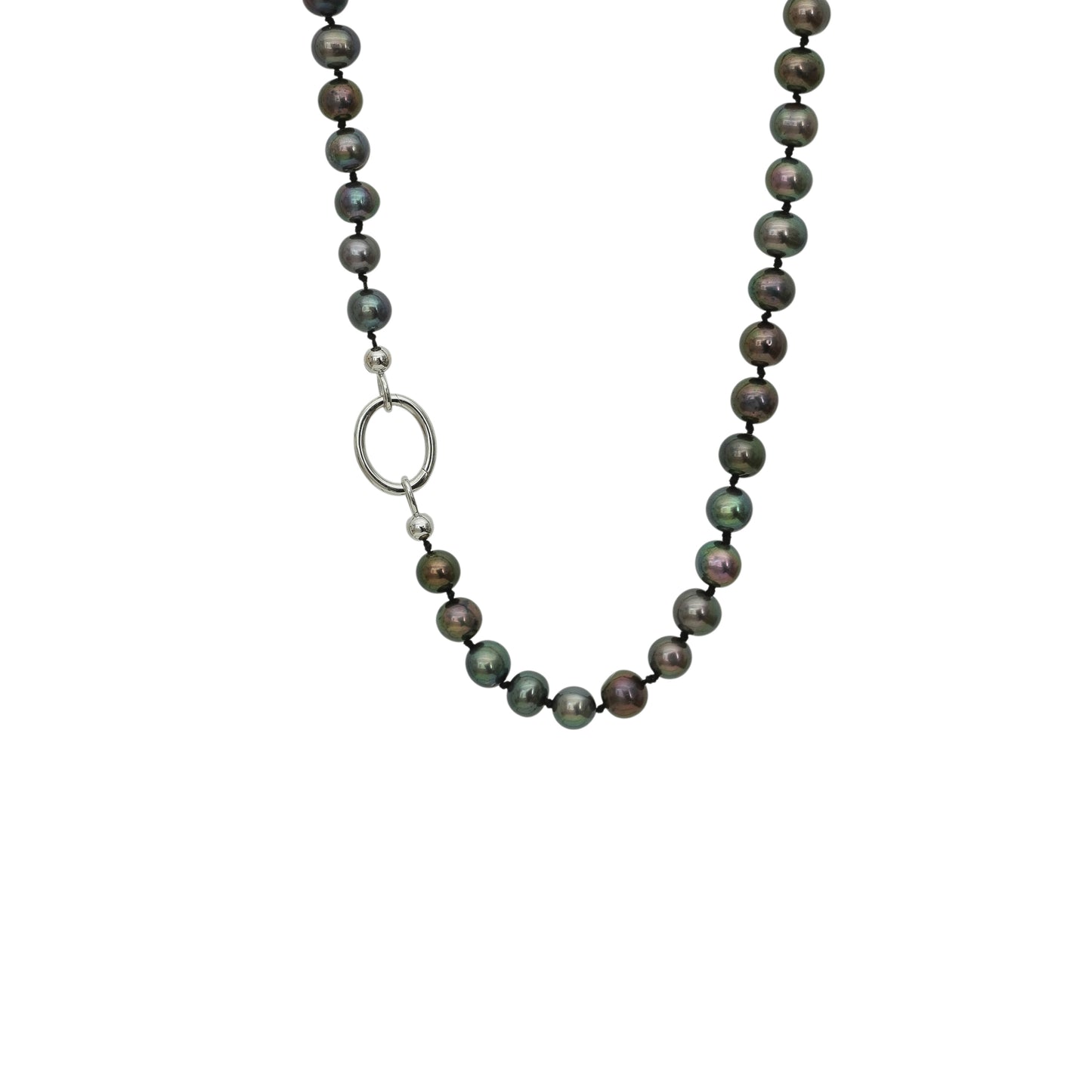 Siyah Düğümlü Çok Renkli İnci