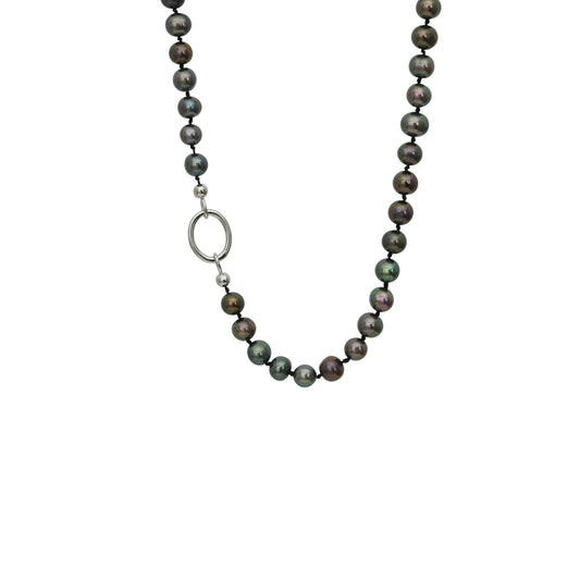 Siyah Düğümlü Çok Renkli İnci